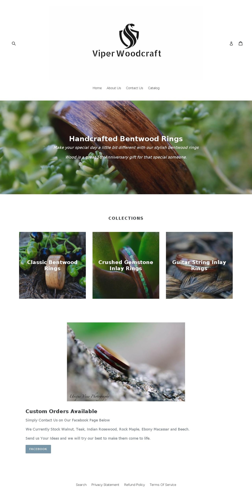 viperwoodcraft.com — Shopify storefront screenshot