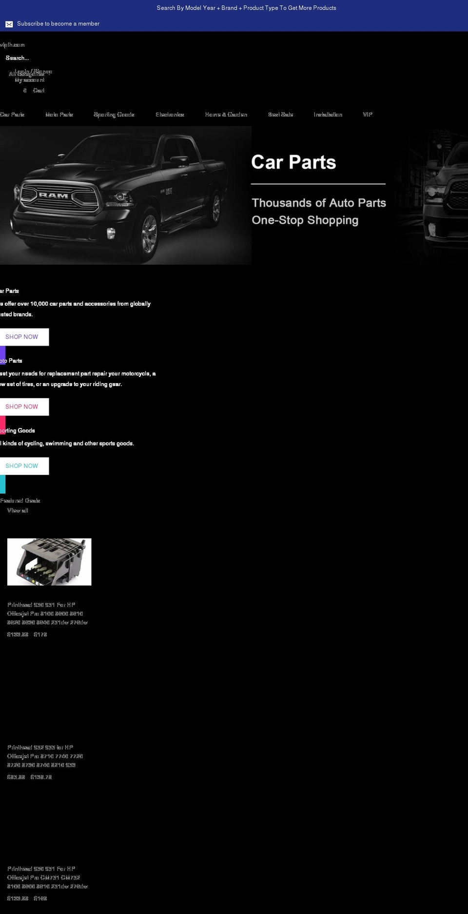 vipih.com shopify website screenshot
