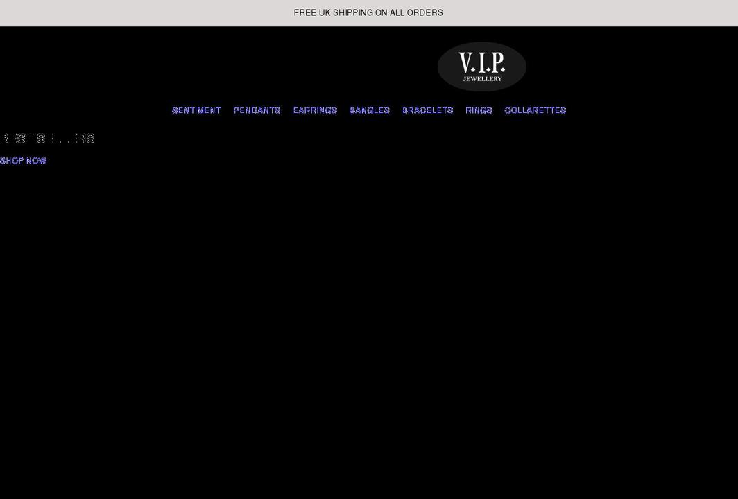 vipjewellery.co.uk shopify website screenshot