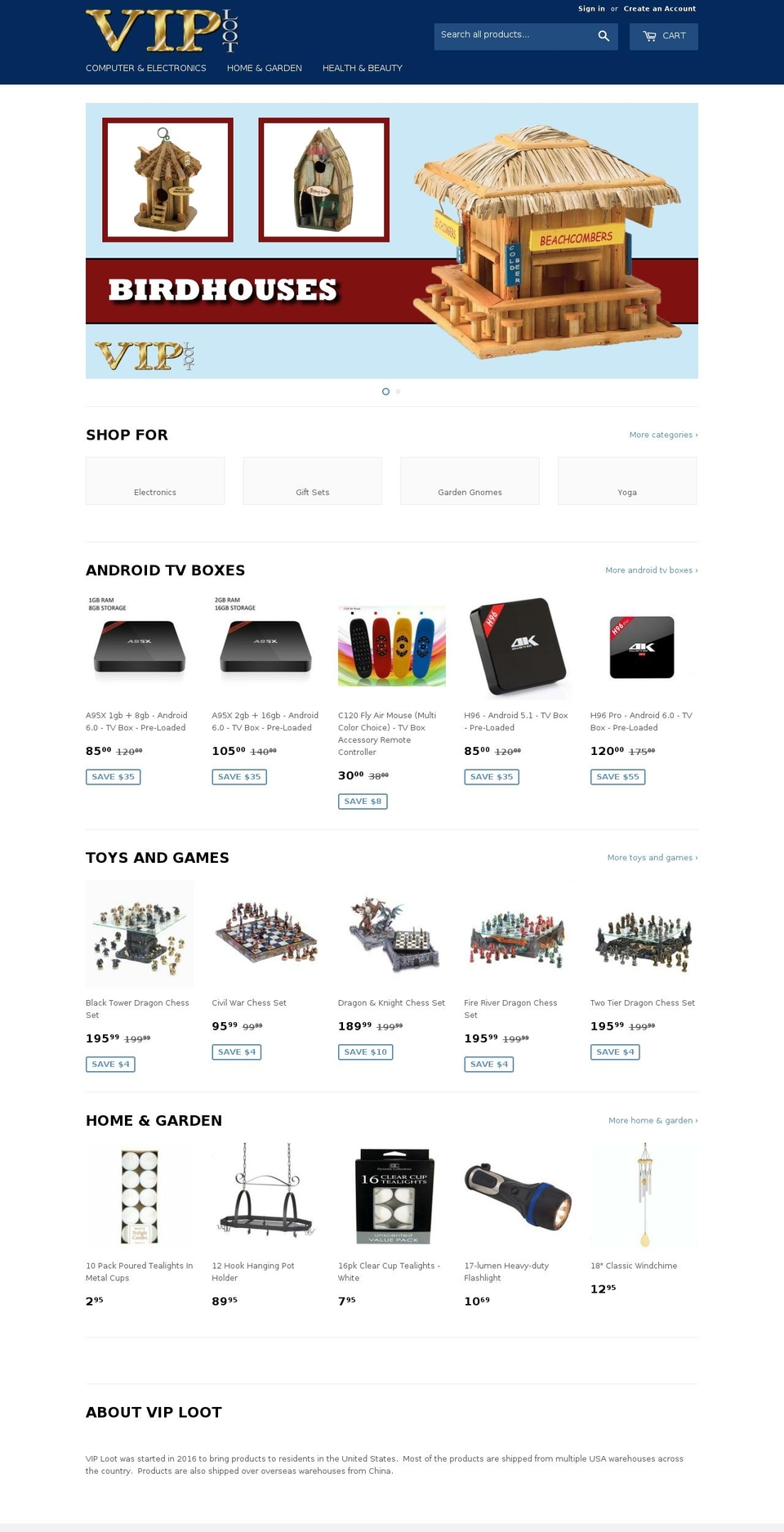 viploot.com shopify website screenshot