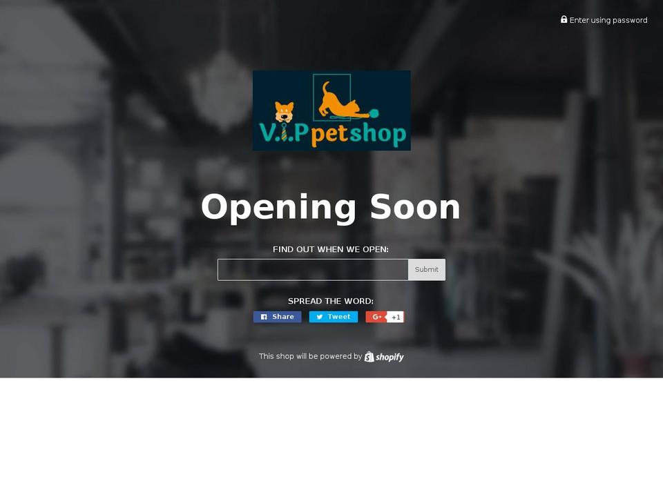 vippetshop.com — Shopify storefront screenshot