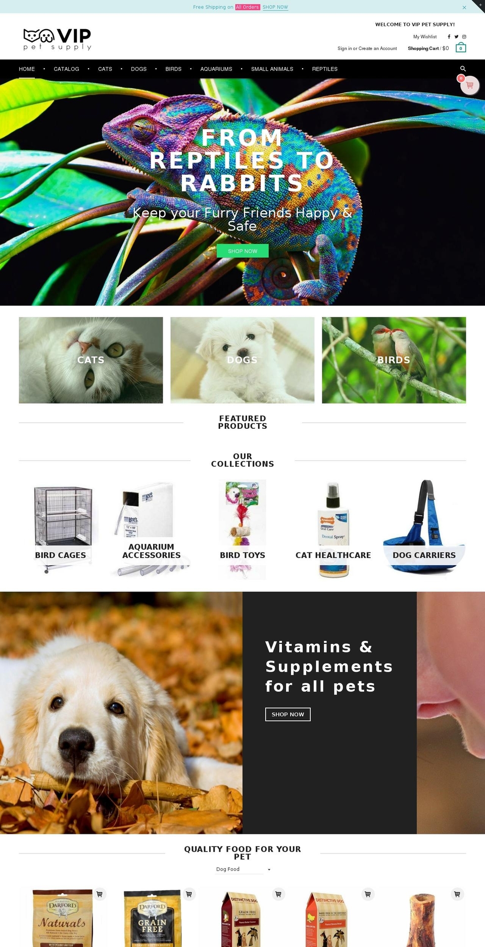 vippetsupply.com shopify website screenshot