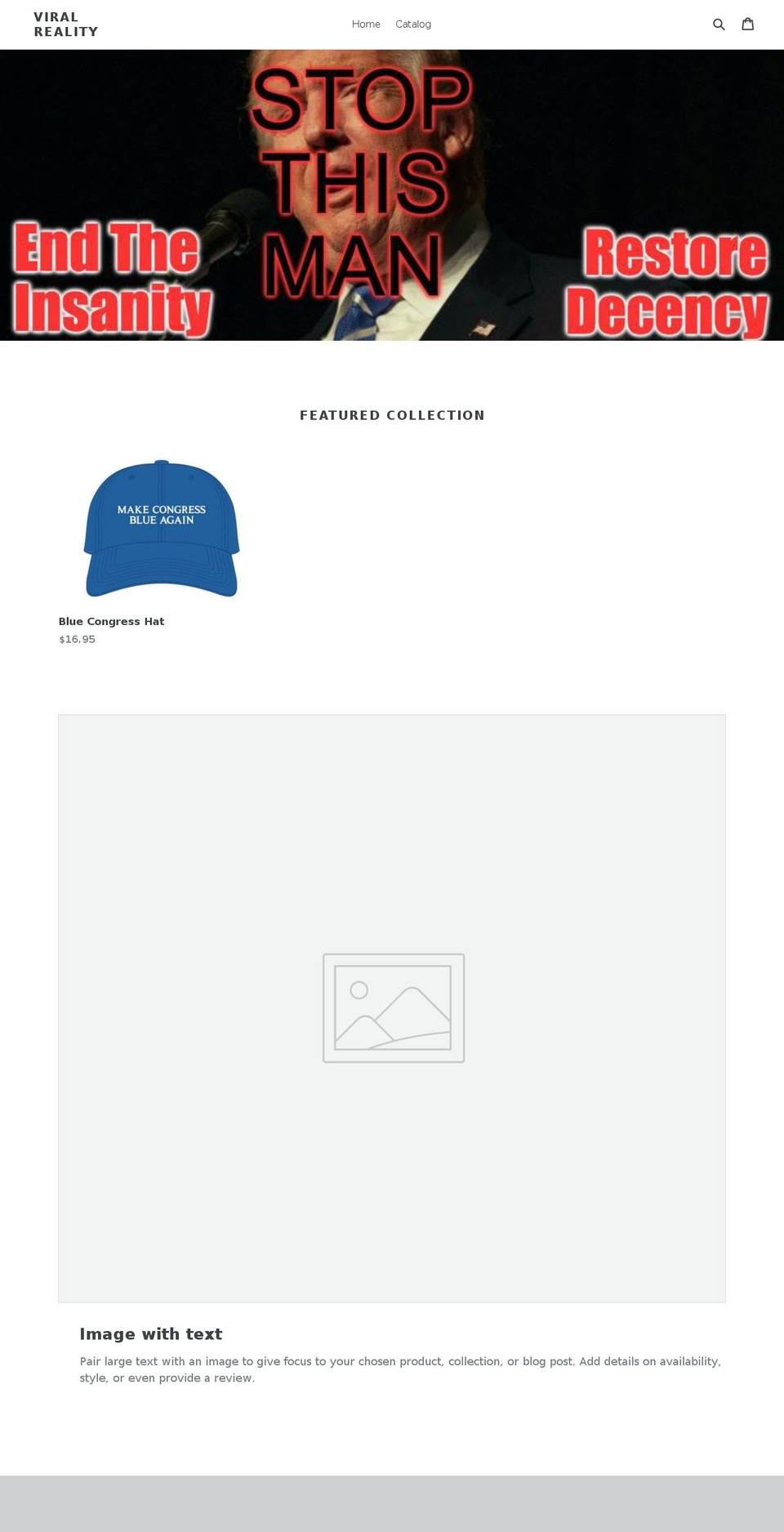 viral-reality.com — Shopify storefront screenshot