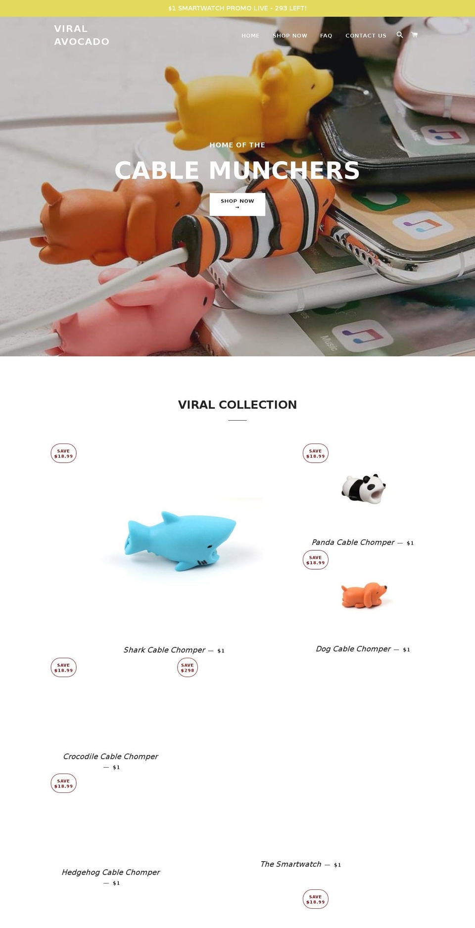 viralavocado.com shopify website screenshot