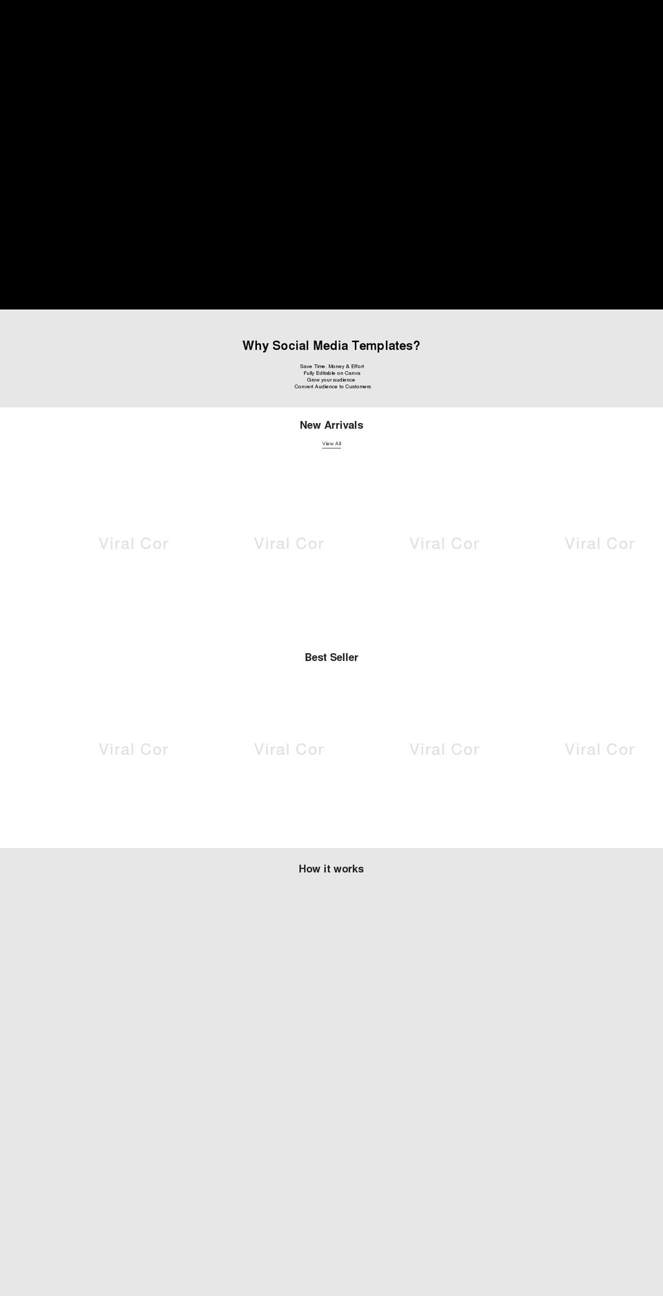 viralcontent.design shopify website screenshot