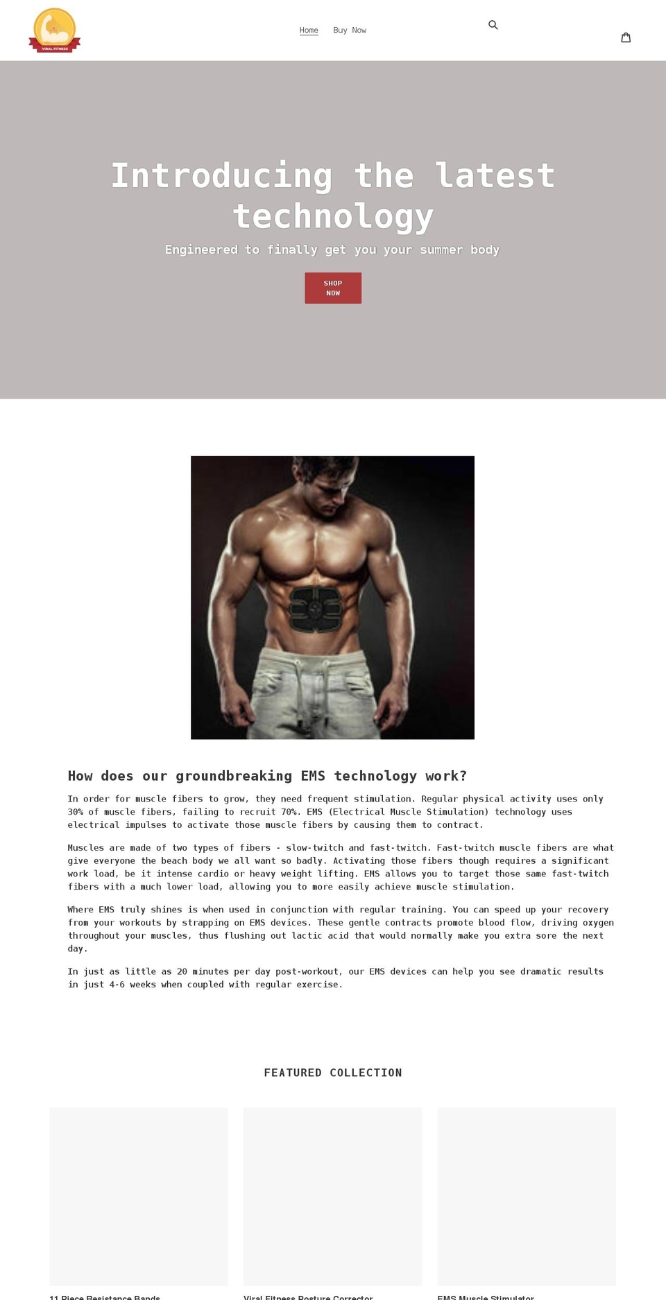 viralfitnessonly.com shopify website screenshot
