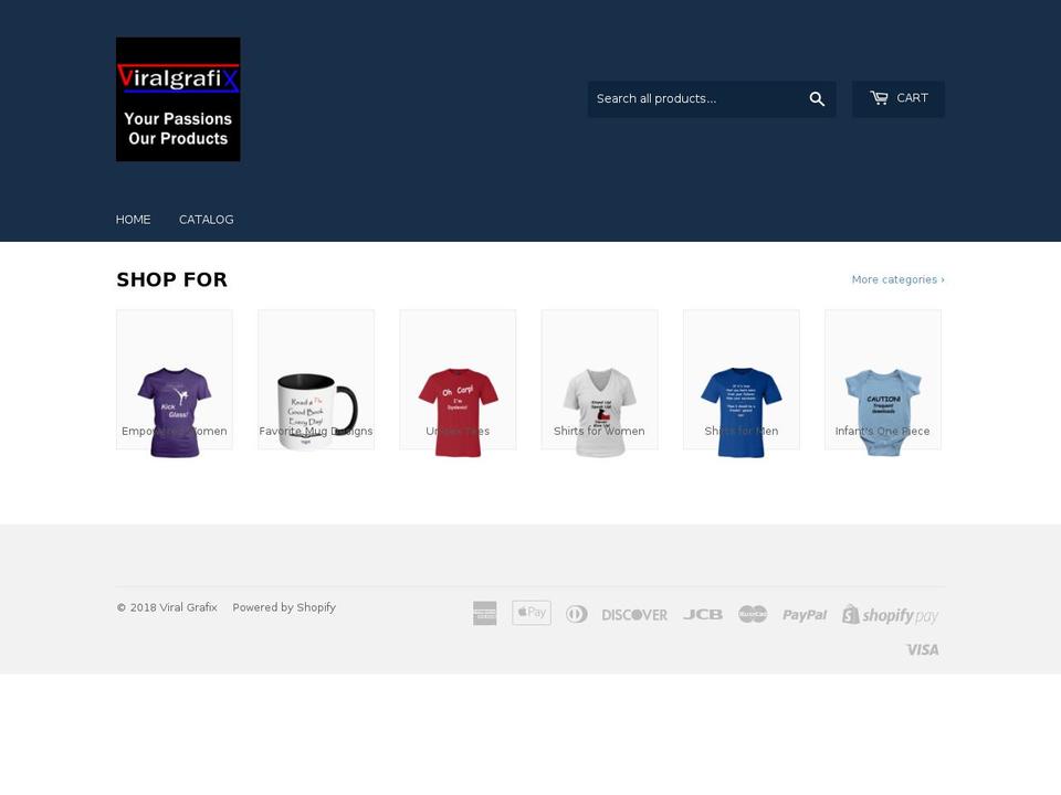 viralgrafix.com — Shopify storefront screenshot