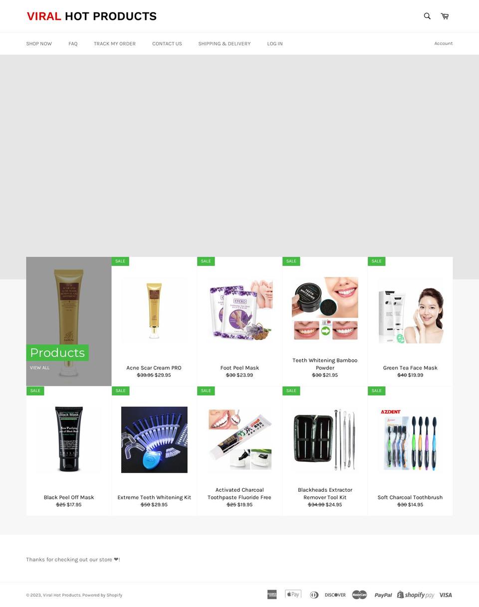 viralhotproducts.myshopify.com shopify website screenshot