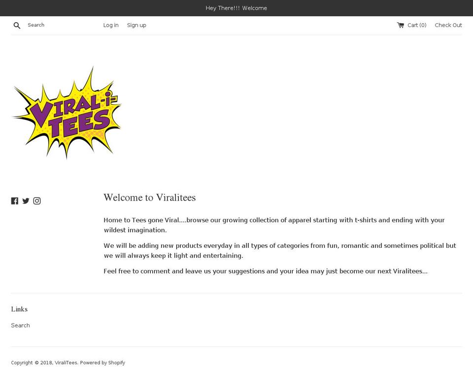 viralitees.com — Shopify storefront screenshot