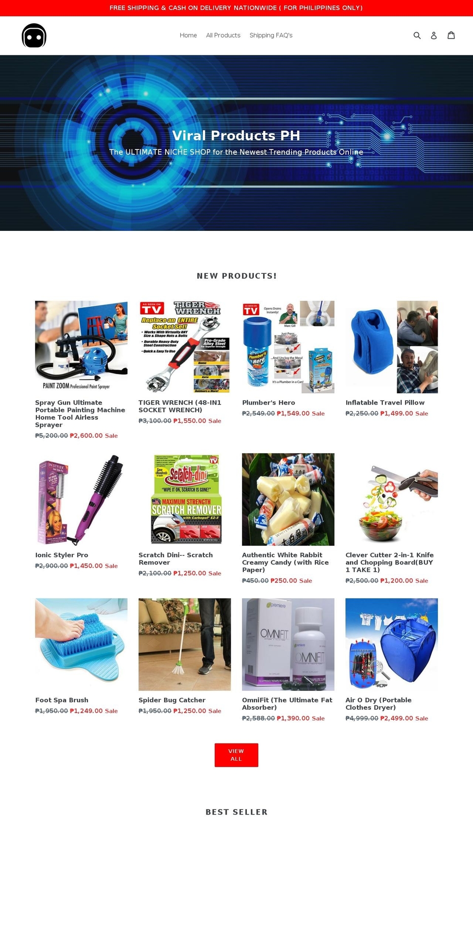 viralproductsph.com shopify website screenshot