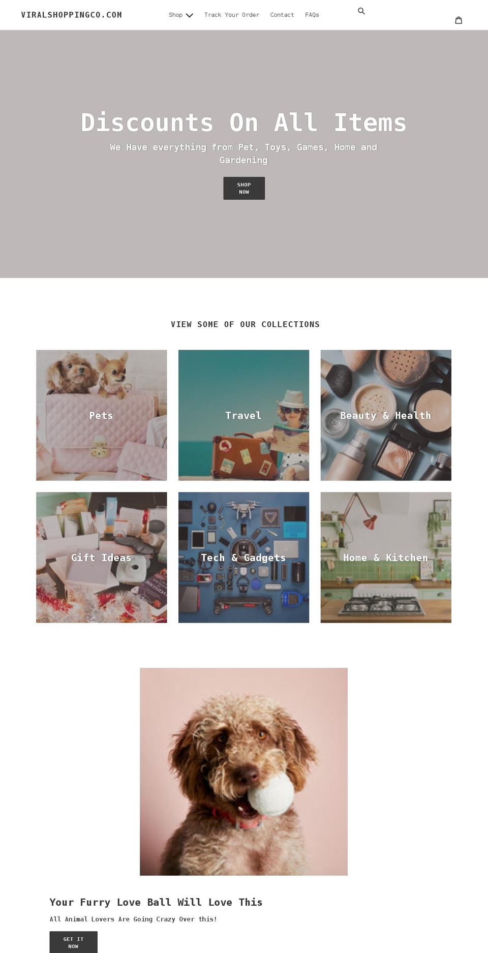 viralshoppingco.com shopify website screenshot