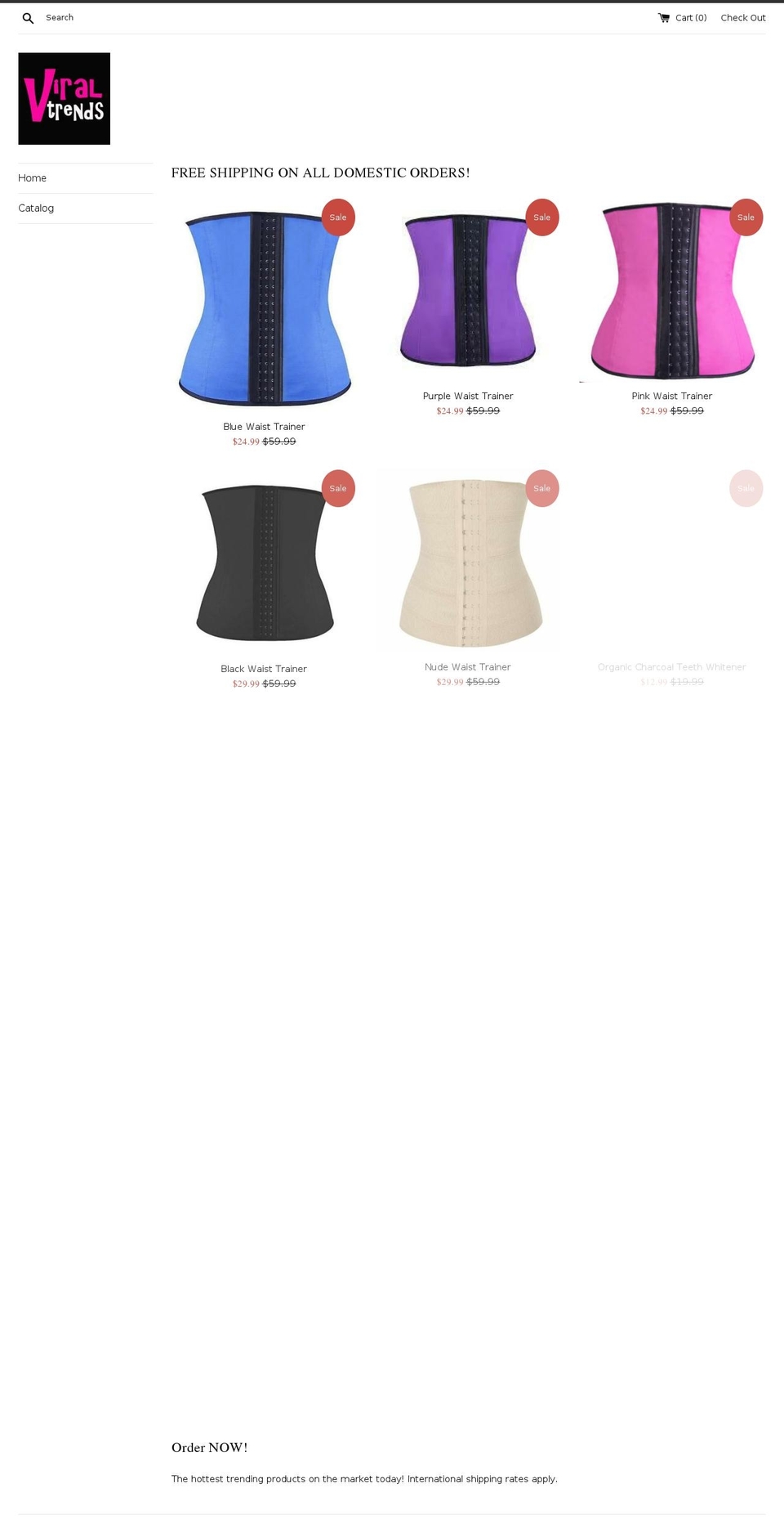 viraltrendsnow.com shopify website screenshot