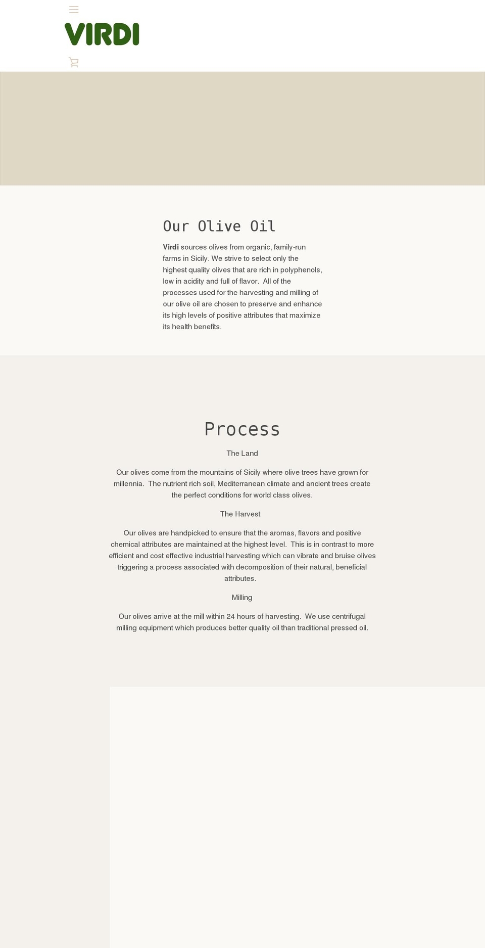 virdioil.com shopify website screenshot