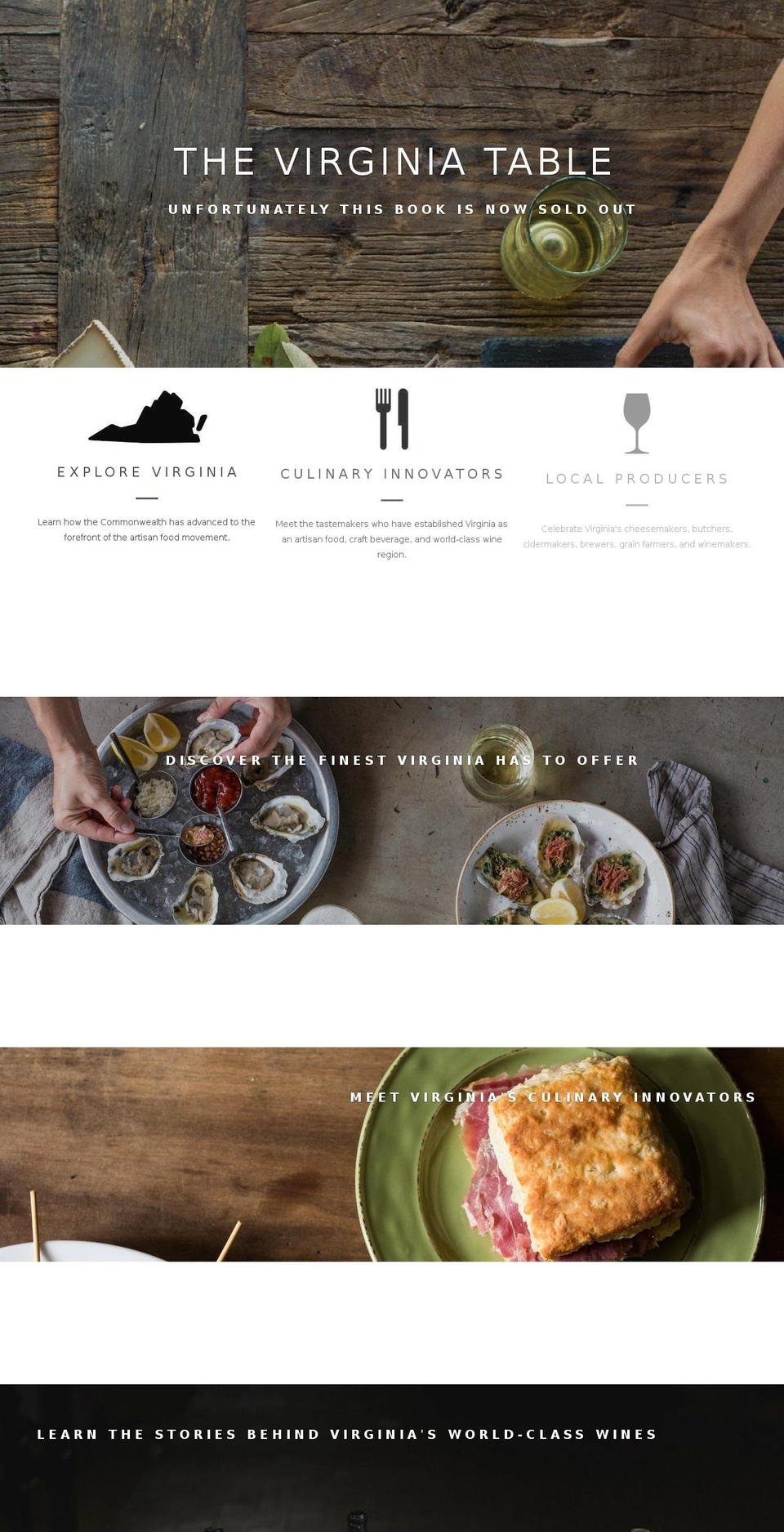 virginiatable.com — Shopify storefront screenshot