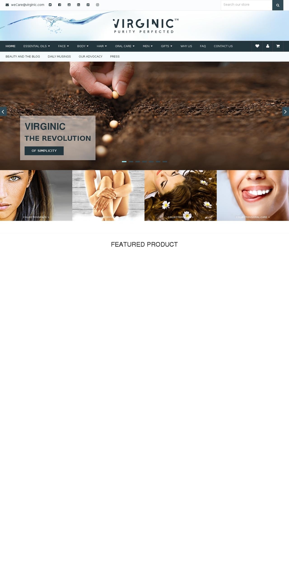 virginic.com — Shopify storefront screenshot