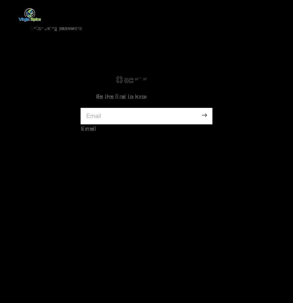 virginspice.com shopify website screenshot