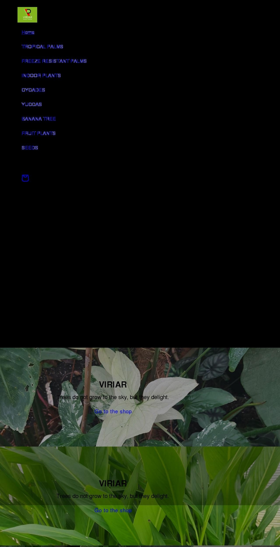 viriar.com shopify website screenshot