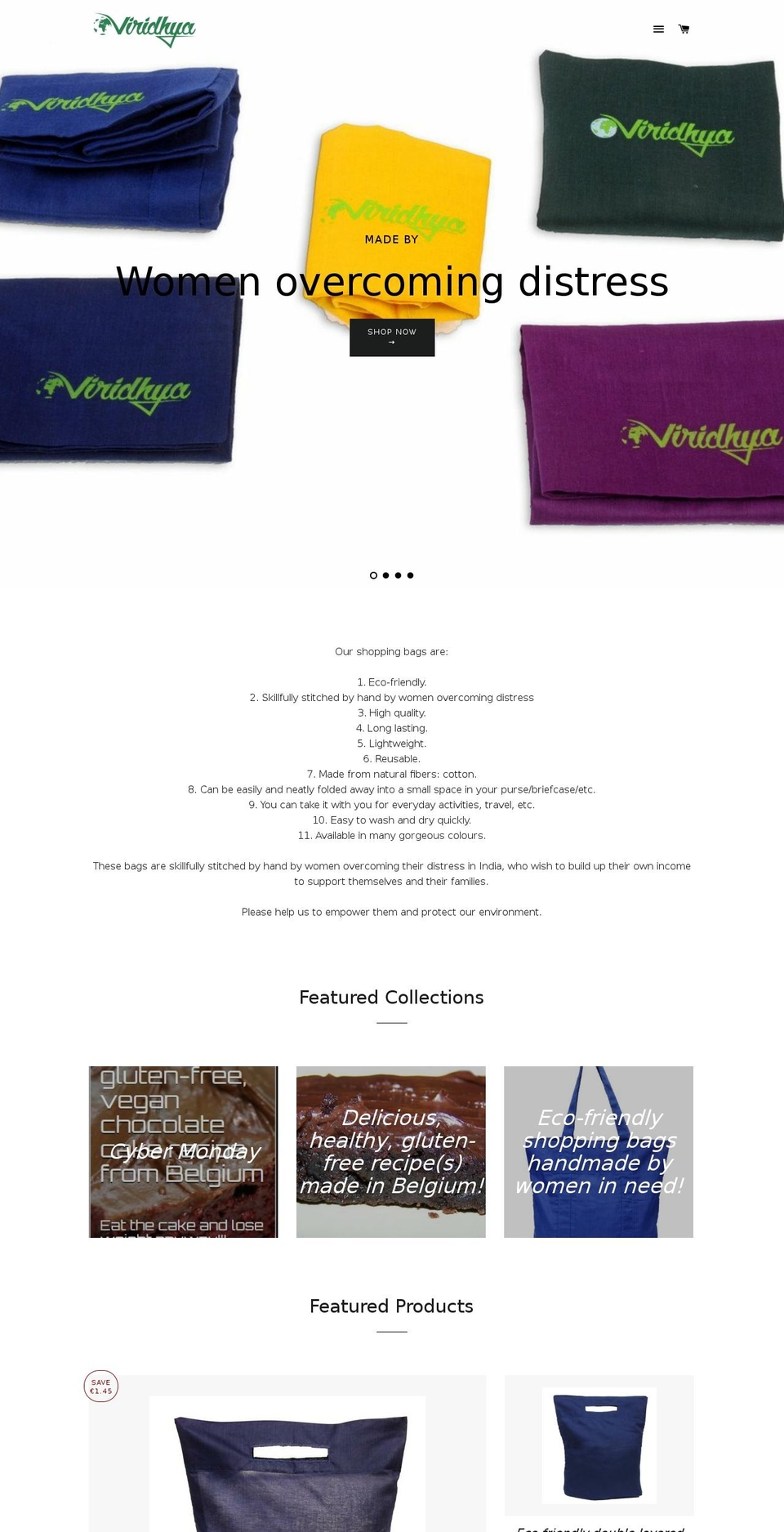 viridhya.com — Shopify storefront screenshot