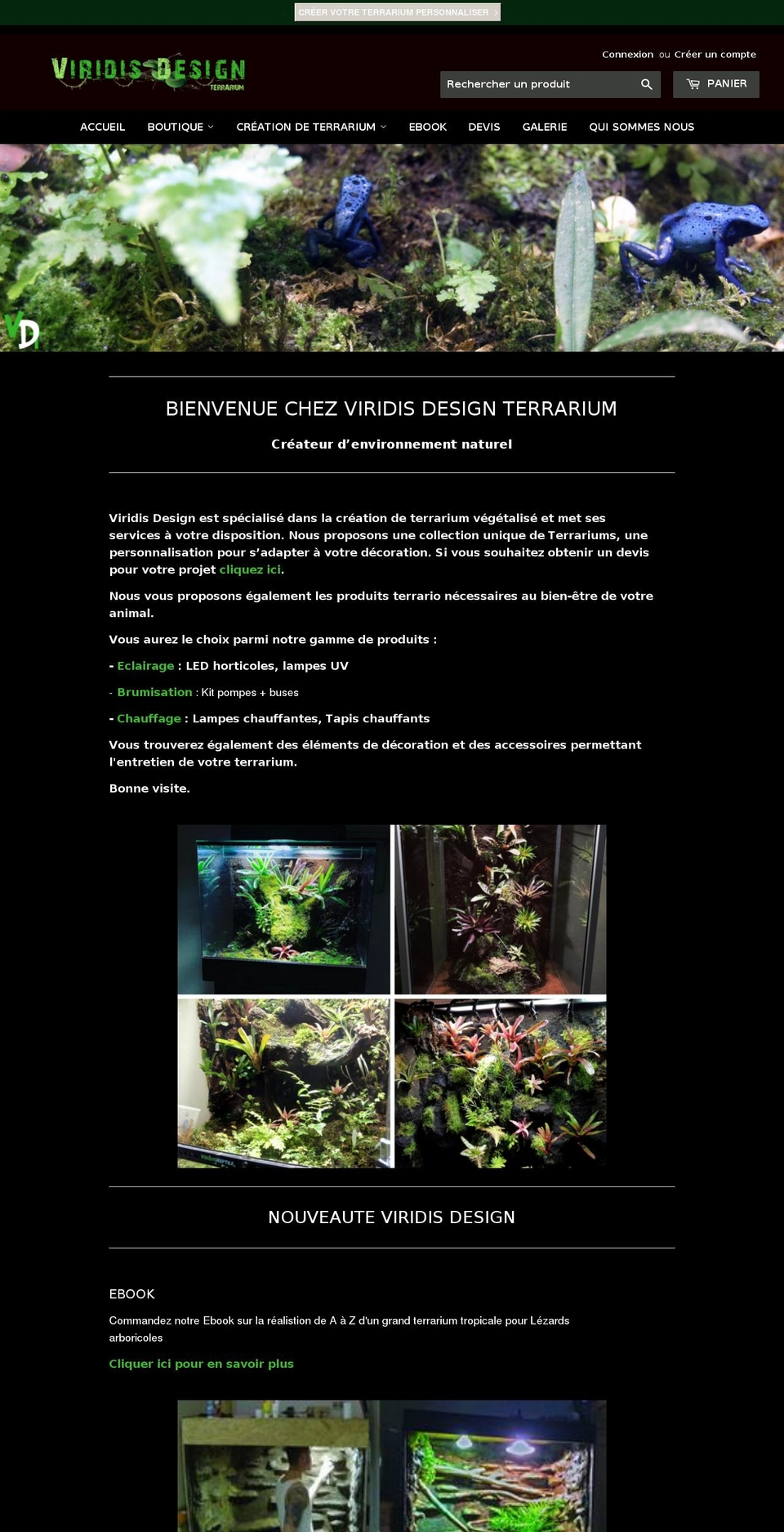 viridis-design.com shopify website screenshot