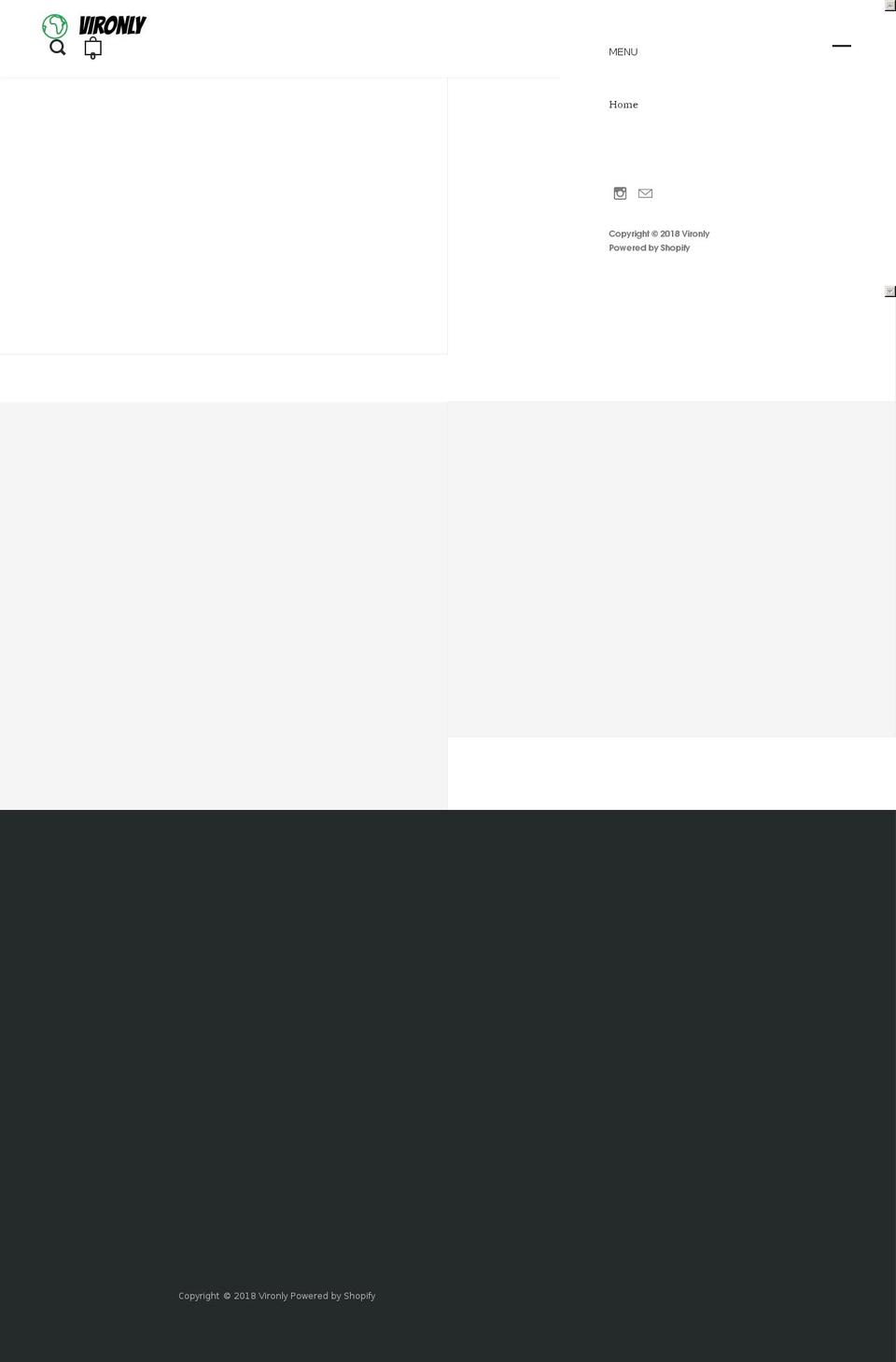 vironly.com — Shopify storefront screenshot