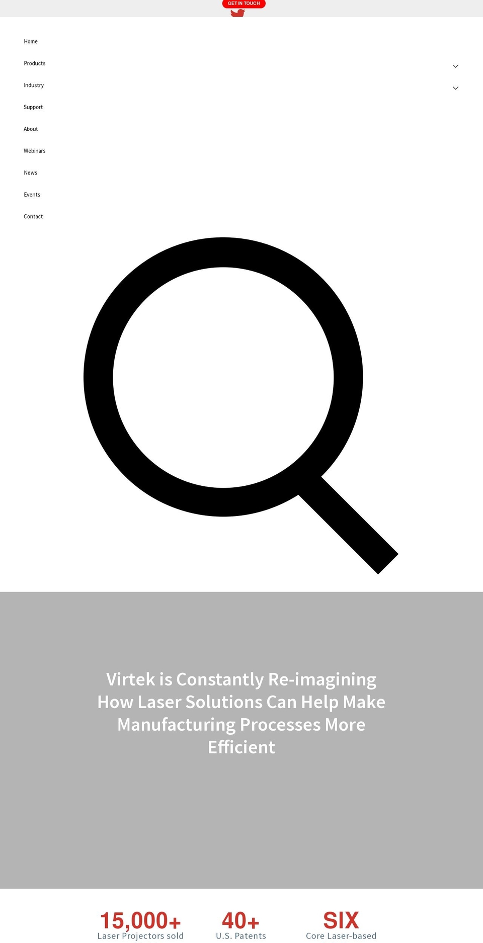 virtekvision.com shopify website screenshot