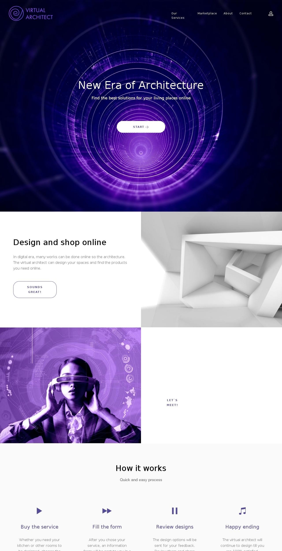 virtualarchitect.online shopify website screenshot