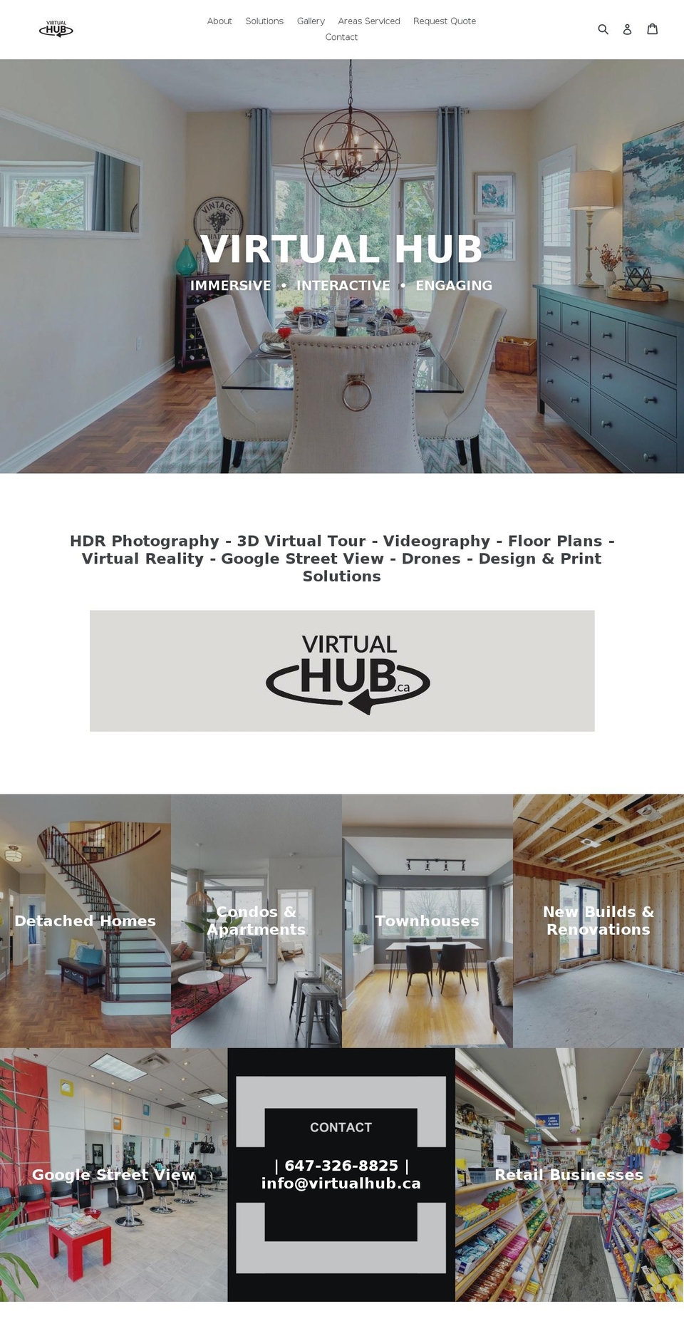virtualhub.ca shopify website screenshot