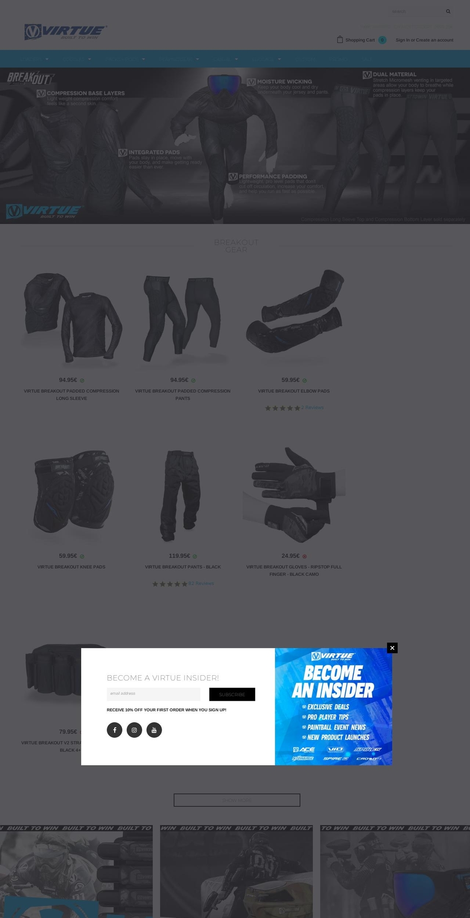 virtuepb.eu shopify website screenshot