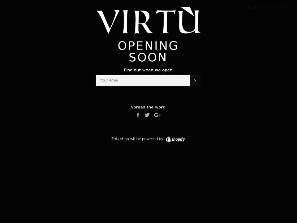 virtufashion.com — Shopify storefront screenshot