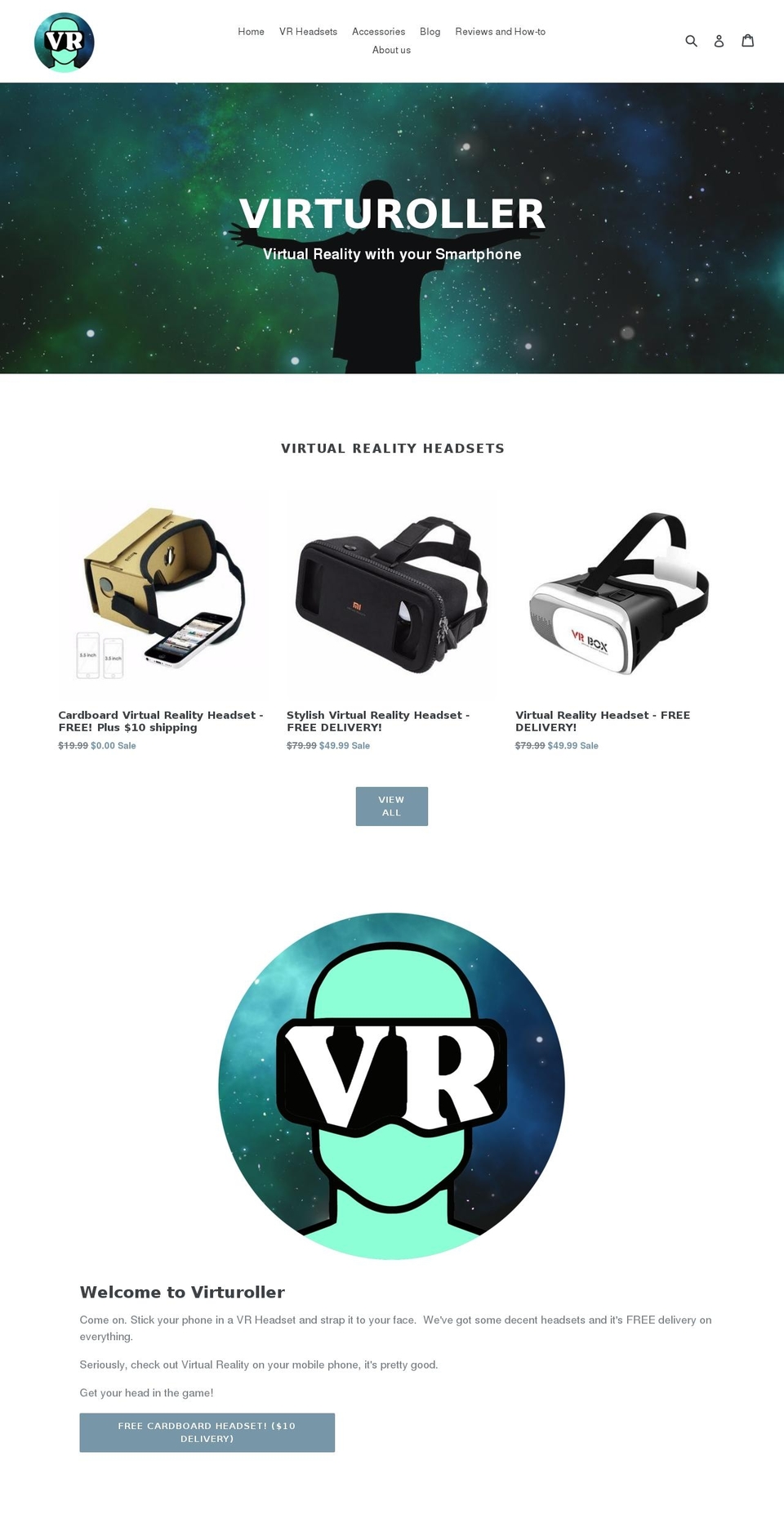 virturoller.com shopify website screenshot