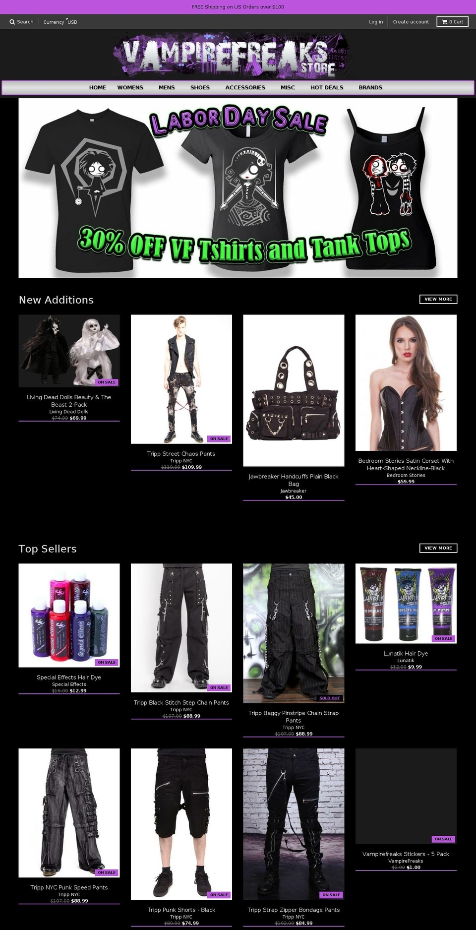 virusfiend.com — Shopify storefront screenshot