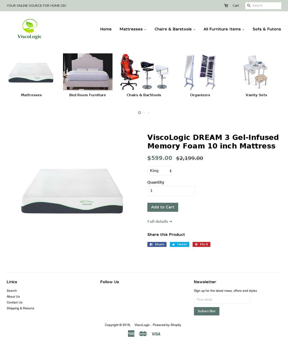 SHOZEF-DEVELOPMENT Shopify theme site example viscologic.com