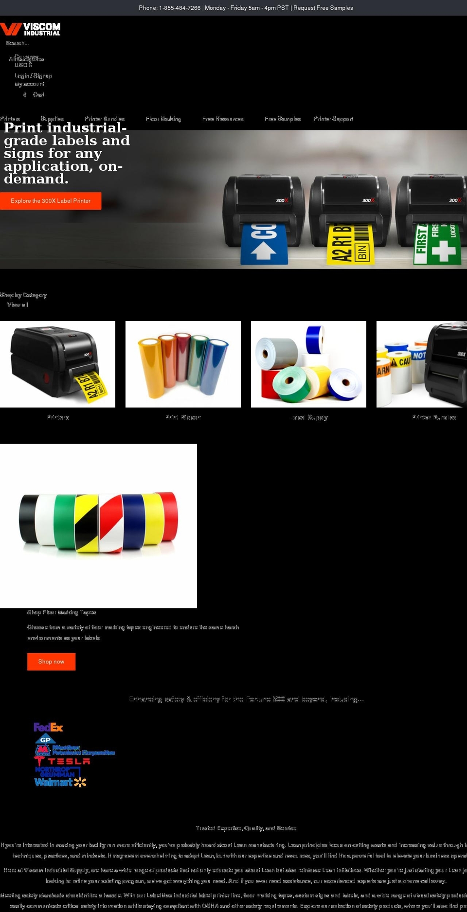 viscomindustrial.com shopify website screenshot
