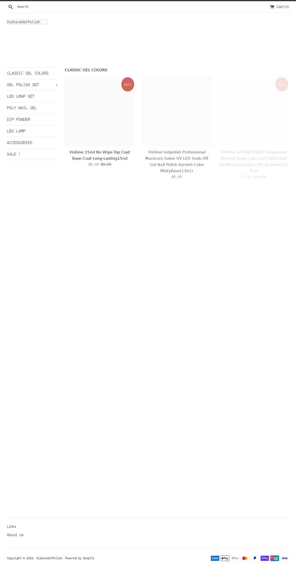 vishine.com shopify website screenshot