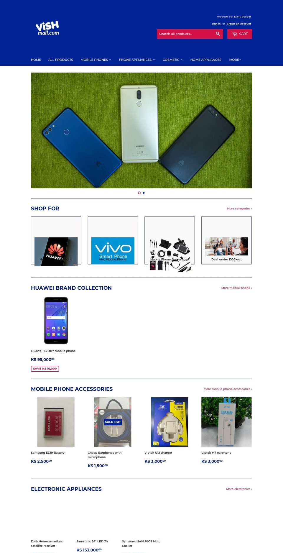 vishmall.com — Shopify storefront screenshot