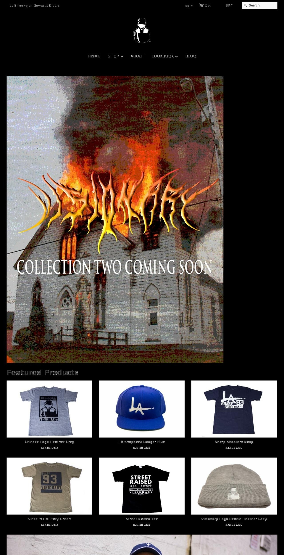 visionarylosangeles.com shopify website screenshot