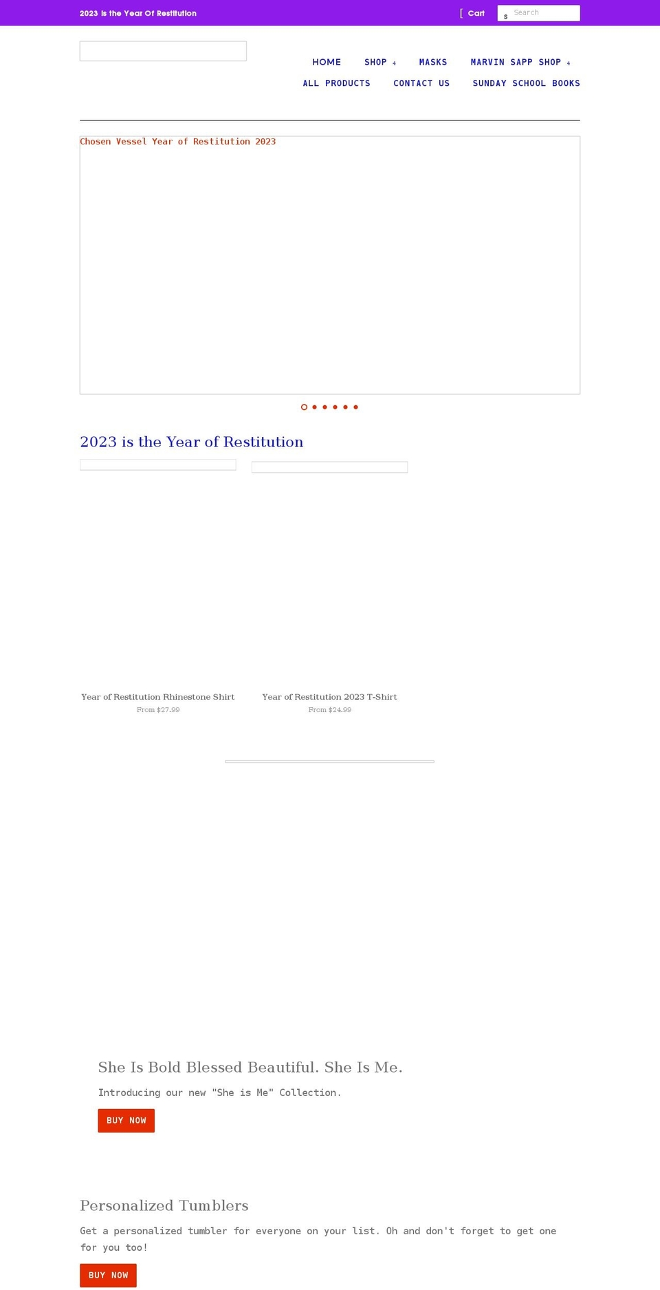 visionsatthevessel.com shopify website screenshot