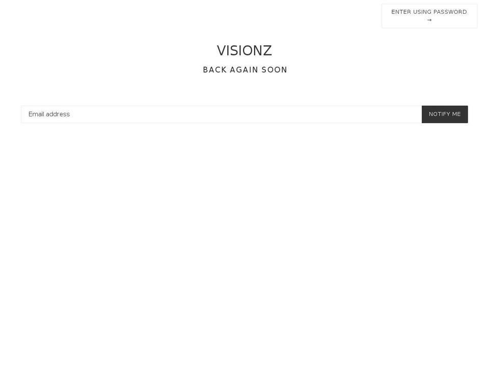 visionzvogue.com — Shopify storefront screenshot