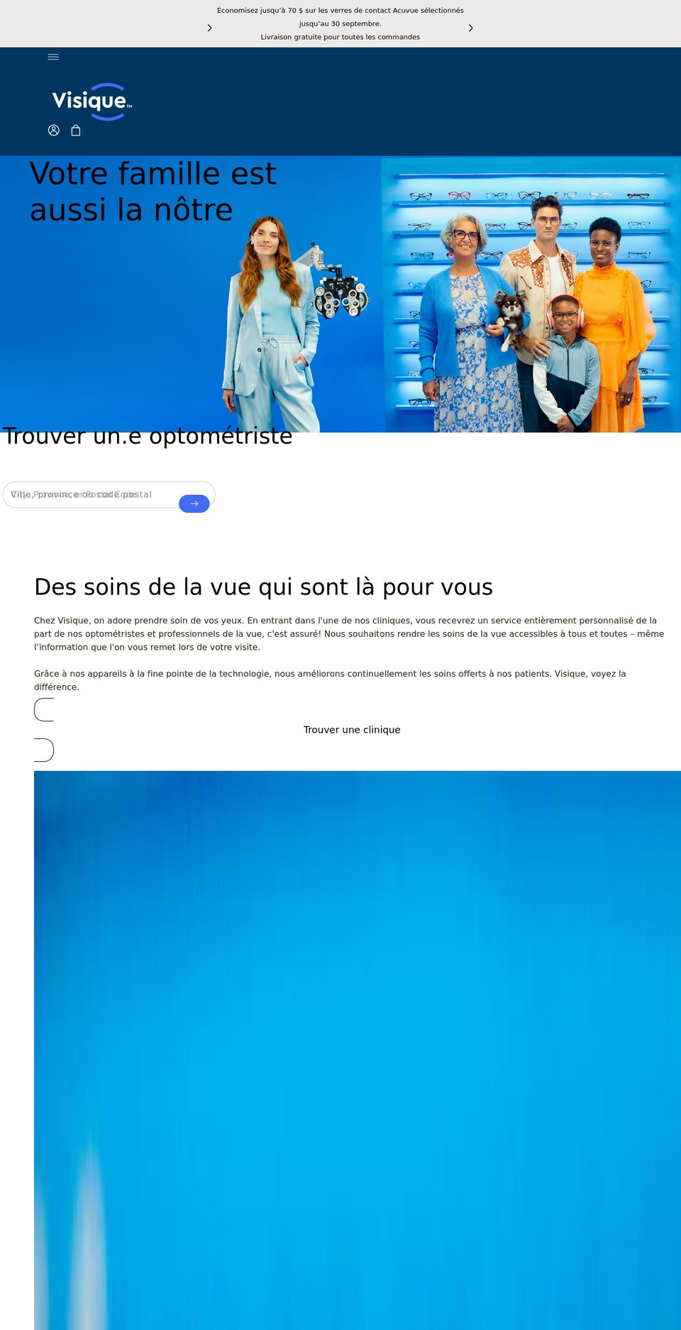 visique.com shopify website screenshot