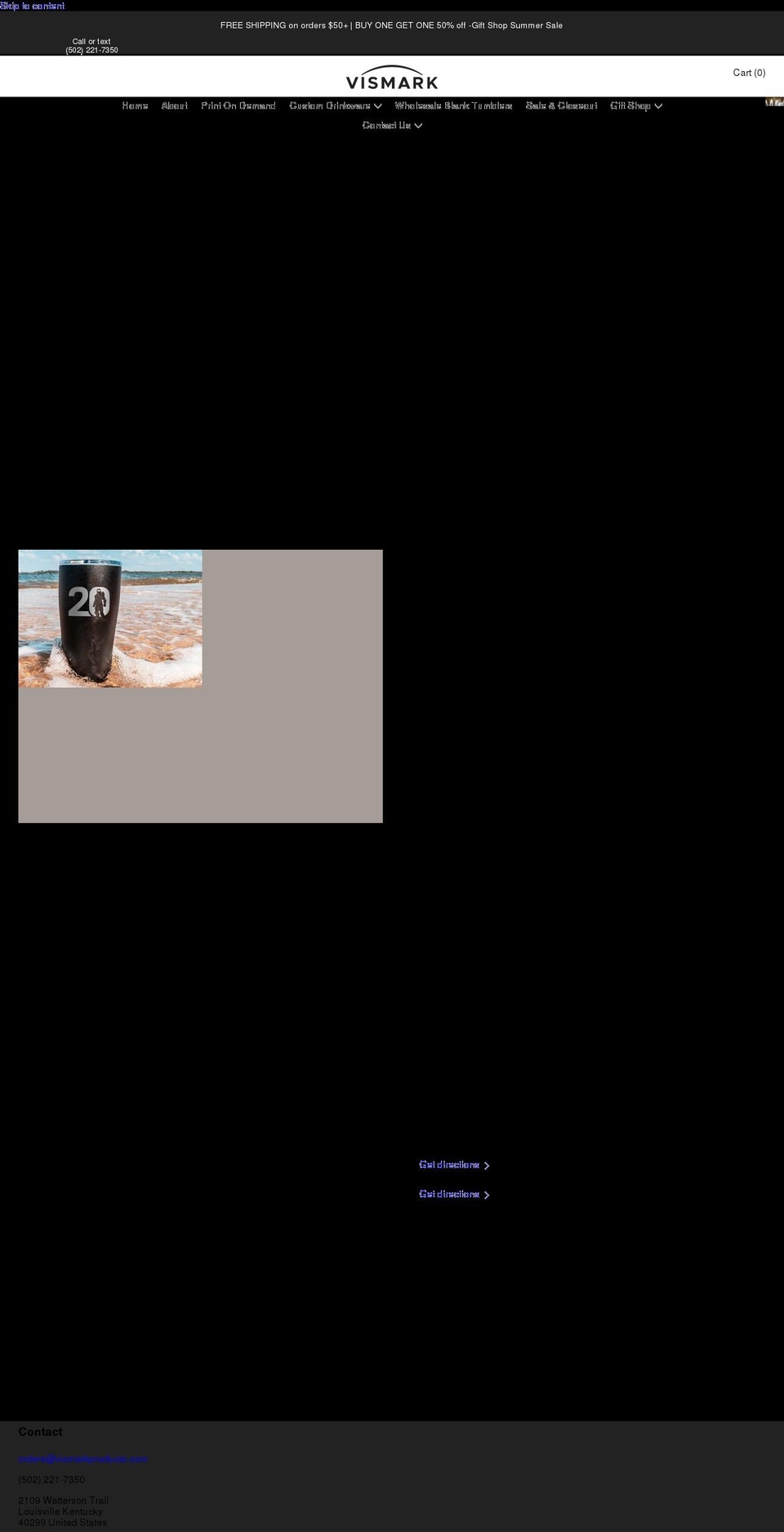 vismarkproducts.com shopify website screenshot