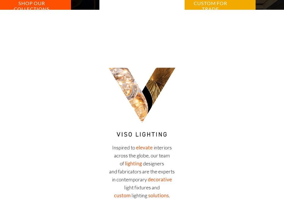 Vertex Dimension Shopify theme site example visolightings.myshopify.com