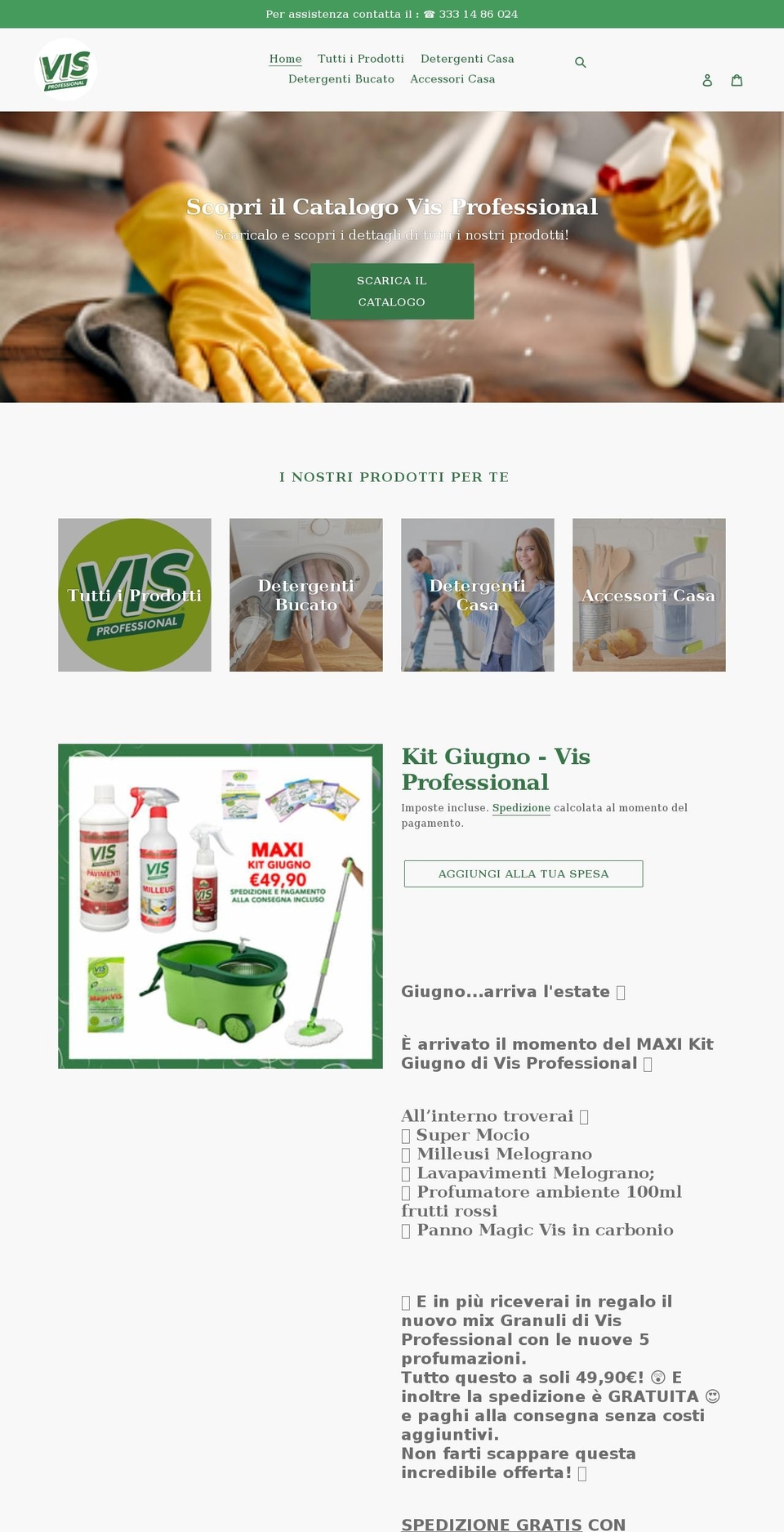 visprofessional.com shopify website screenshot