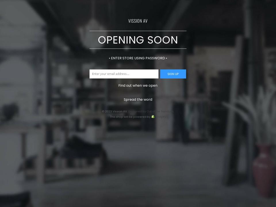 vissionav.com — Shopify storefront screenshot