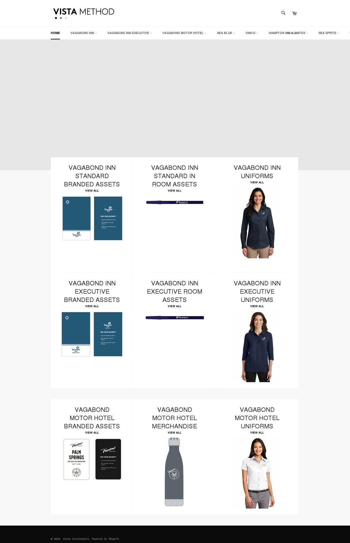 vistamethod.com shopify website screenshot
