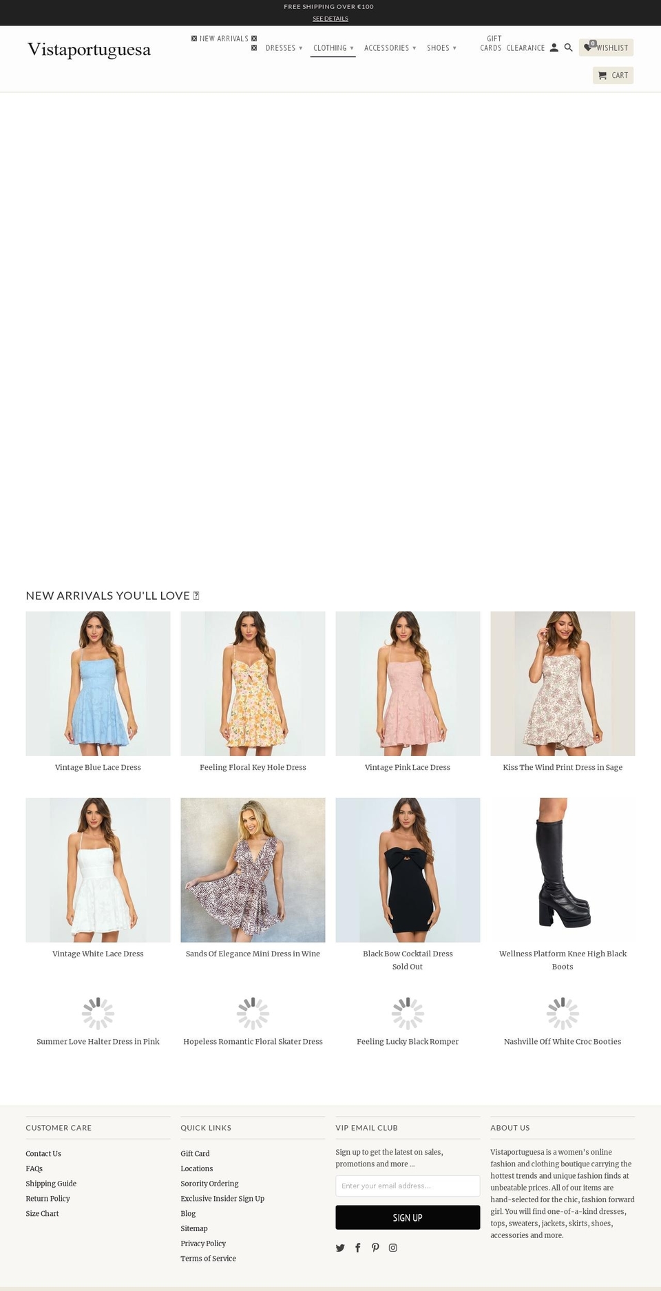 vistaportuguesa.com shopify website screenshot