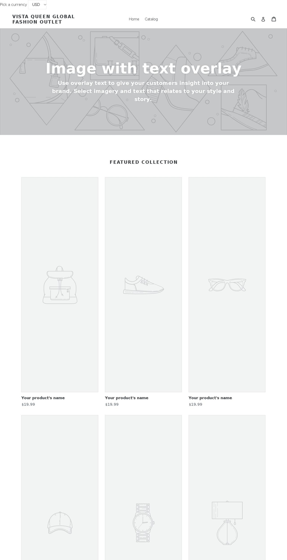 vistaqueen.com — Shopify storefront screenshot