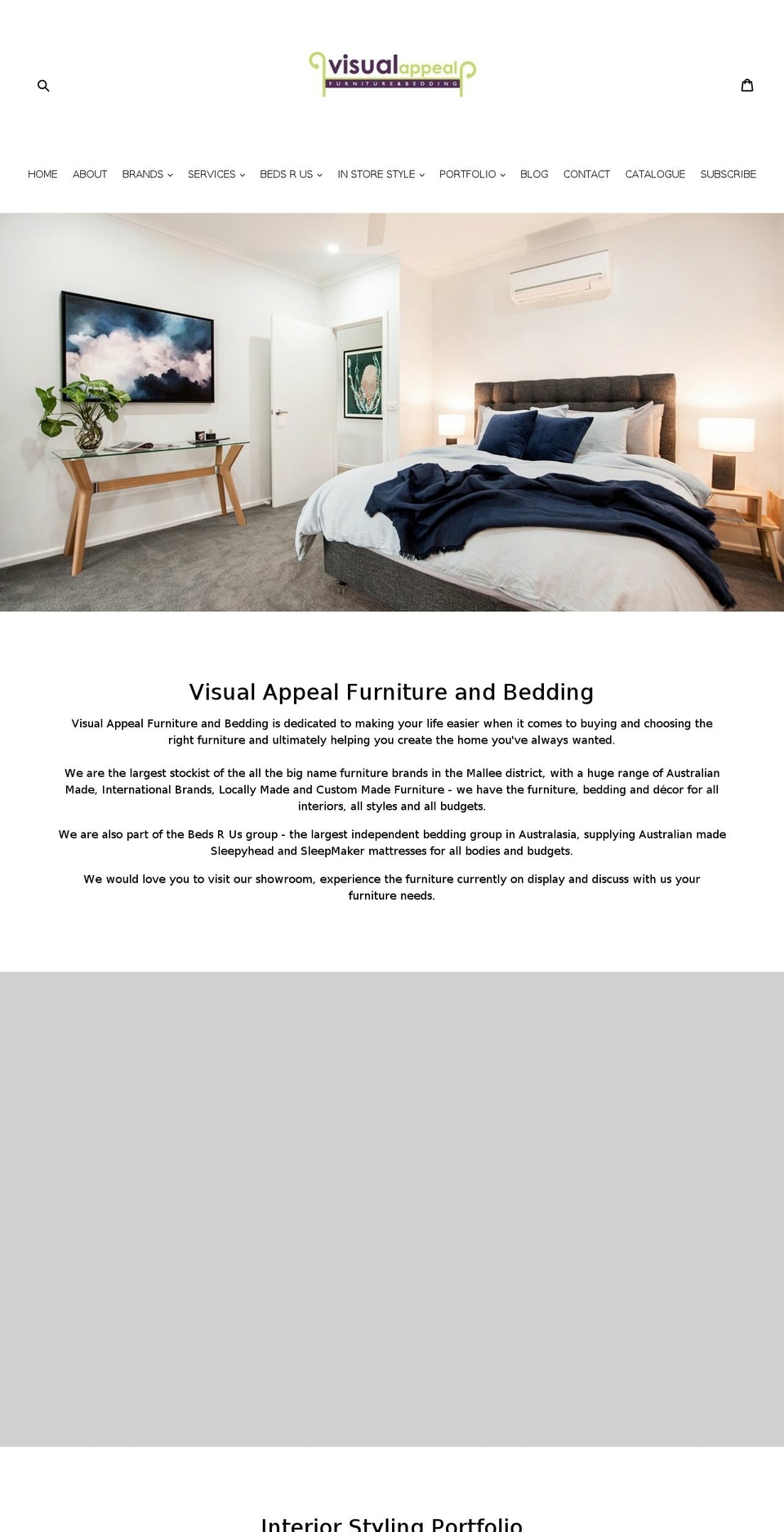visualappeal.com.au shopify website screenshot