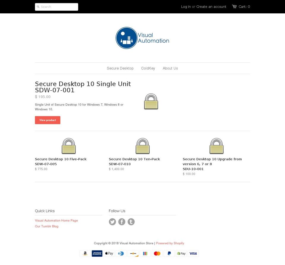 visualautomationstore.com shopify website screenshot