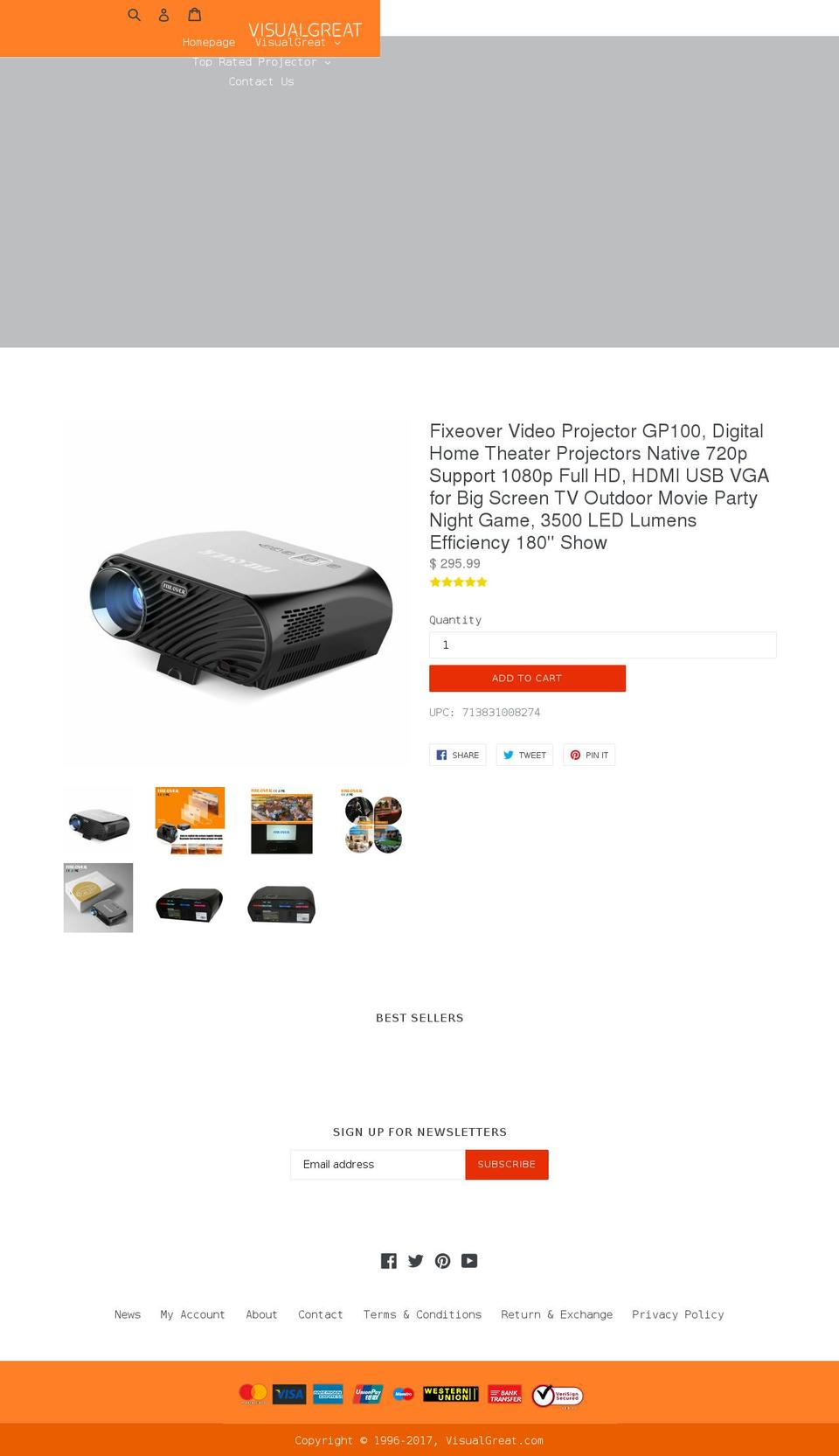 visualgreat.com — Shopify storefront screenshot