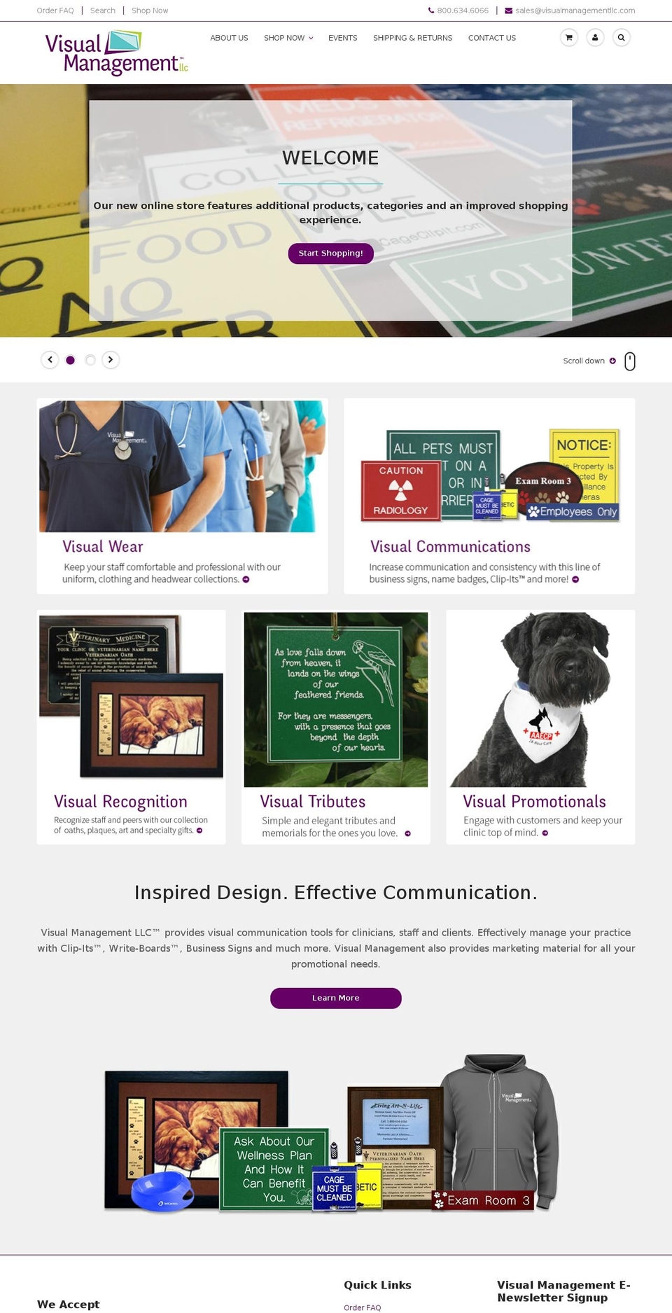 Visual Management Shopify theme site example visualmanagementllc.com